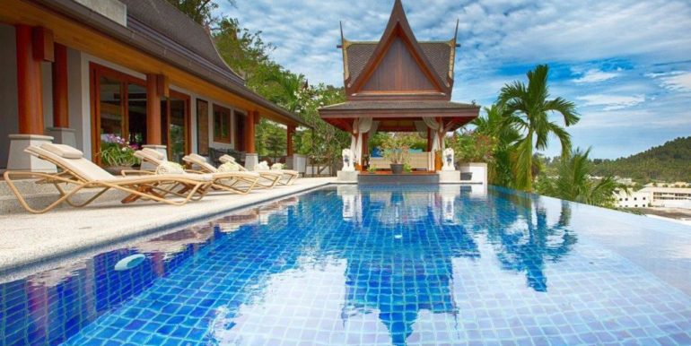 02-Baan Surin Sawan - Pool view to bale