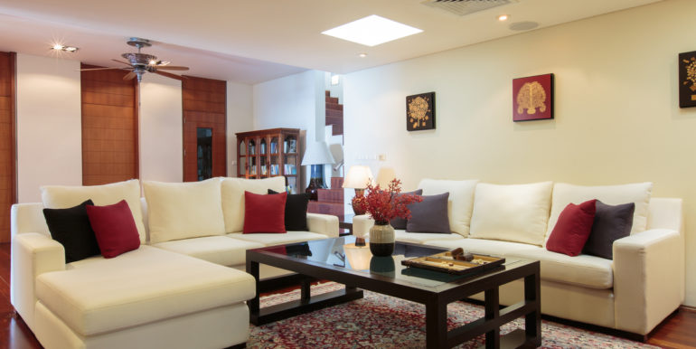 Lower family room at villa 2, Samsara private estate, Kamala, Phuket, Thailand