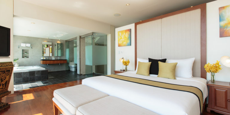 Master bedroom at villa 2, Samsara private estate, Kamala, Phuket, Thailand