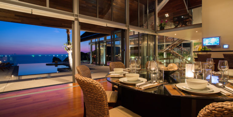 Dining room at villa 2, Samsara private estate, Kamala, Phuket, Thailand