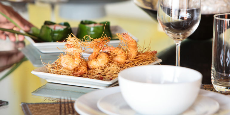 In villa dining at villa 2, Samsara private estate, Kamala, Phuket, Thailand