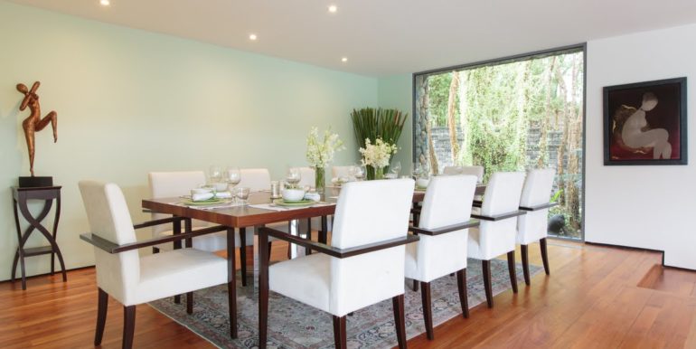 Dining area at villa 8, Samsara private estate, Kamala, Phuket, Thailand
